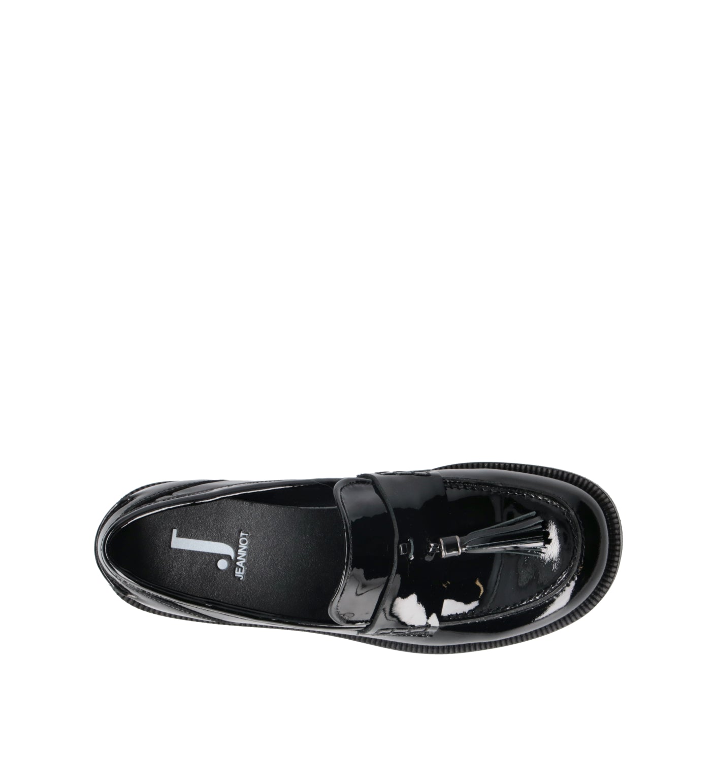 JEANNOT Mocassino donna nero in pelle