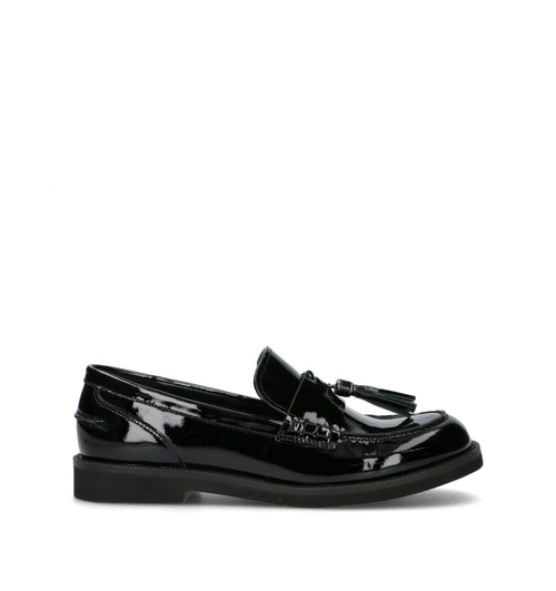 JEANNOT Mocassino donna nero in pelle
