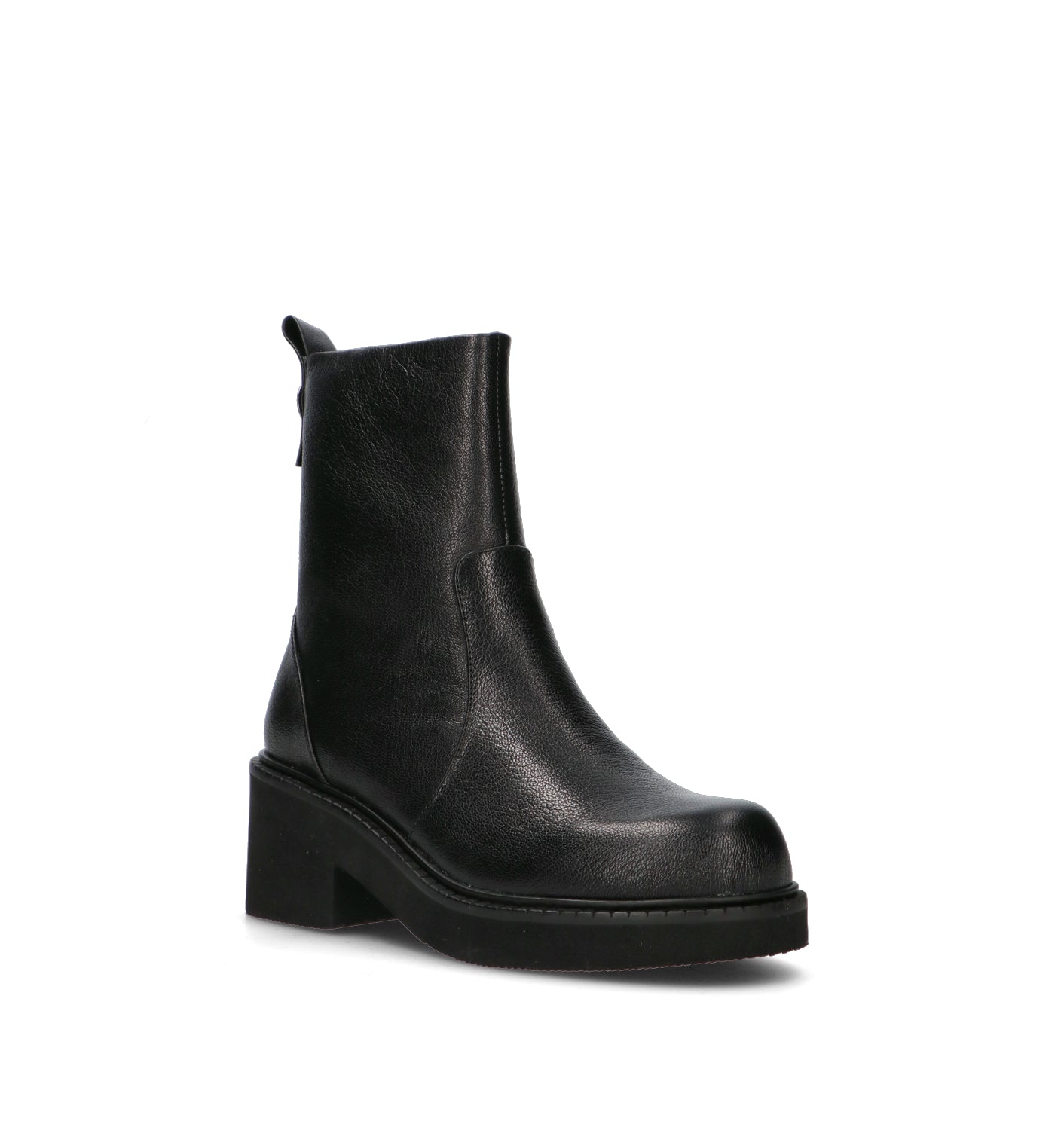JEANNOT Tronchetto donna nero in pelle