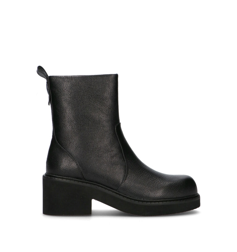 JEANNOT Tronchetto donna nero in pelle