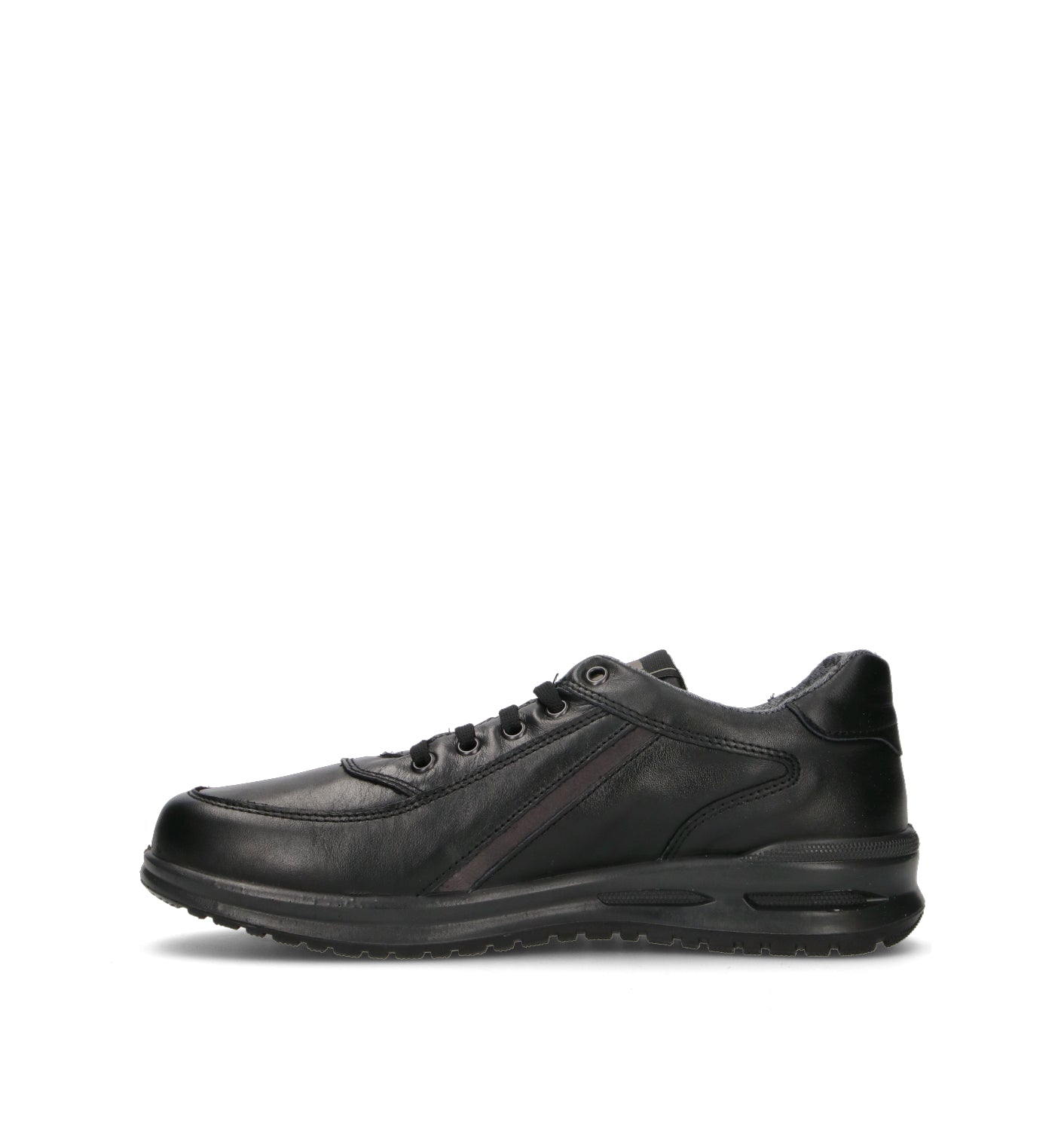 VALLEVERDE Sneaker uomo nera in pelle