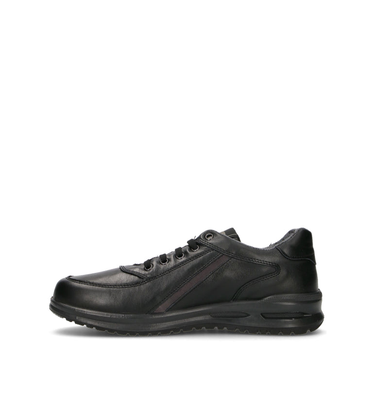 VALLEVERDE Sneaker uomo nera in pelle