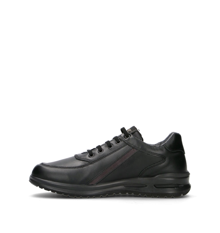 VALLEVERDE Sneaker uomo nera in pelle