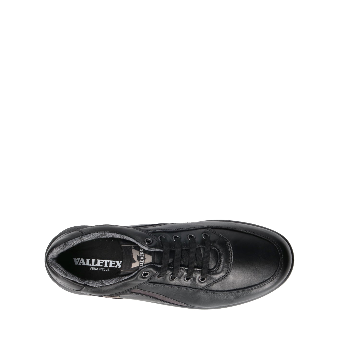 VALLEVERDE Sneaker uomo nera in pelle