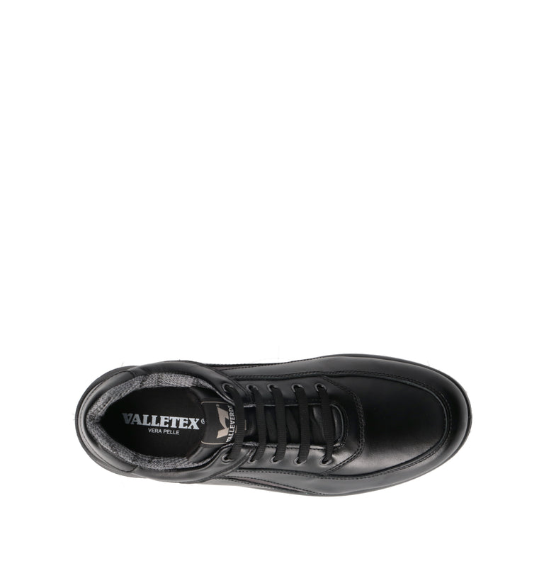 VALLEVERDE Sneaker uomo nera in pelle