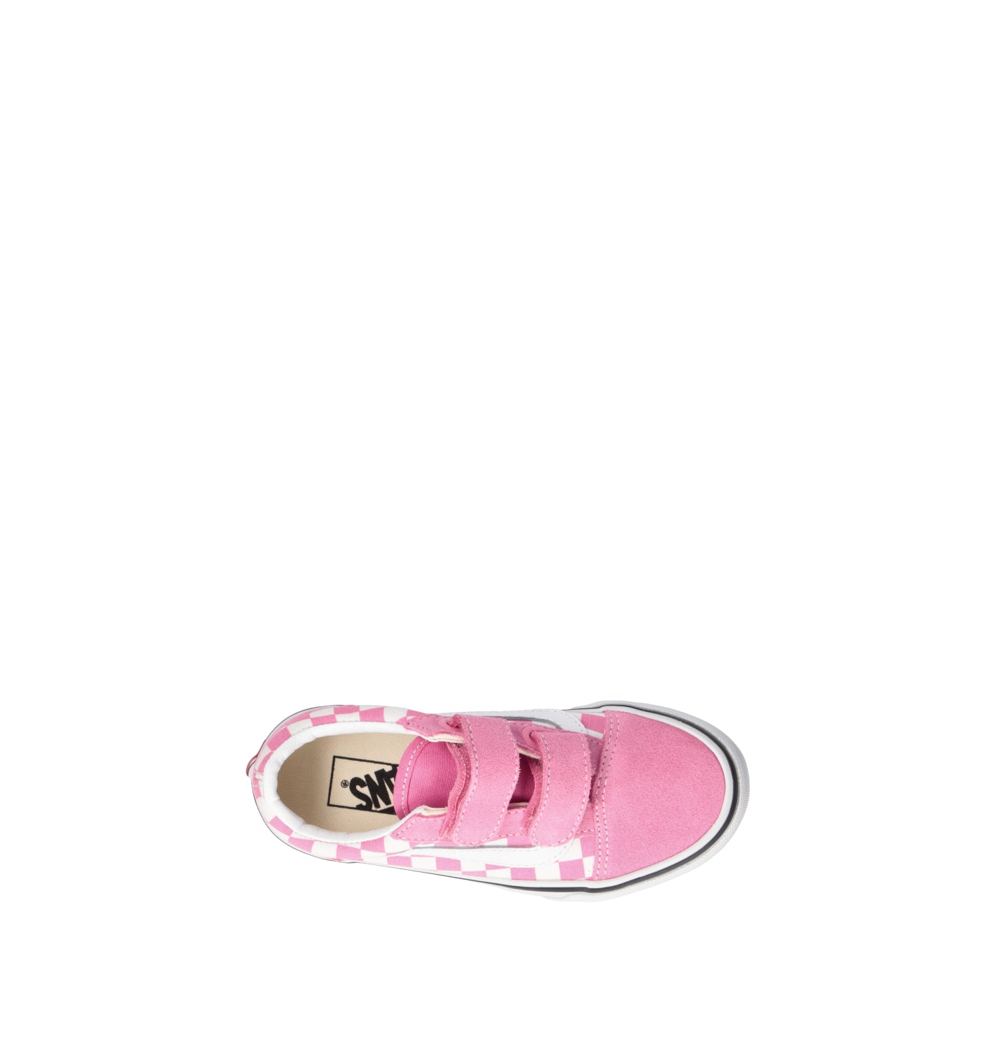 VANS OLD SKOOL V Sneaker bimba bianca/rosa