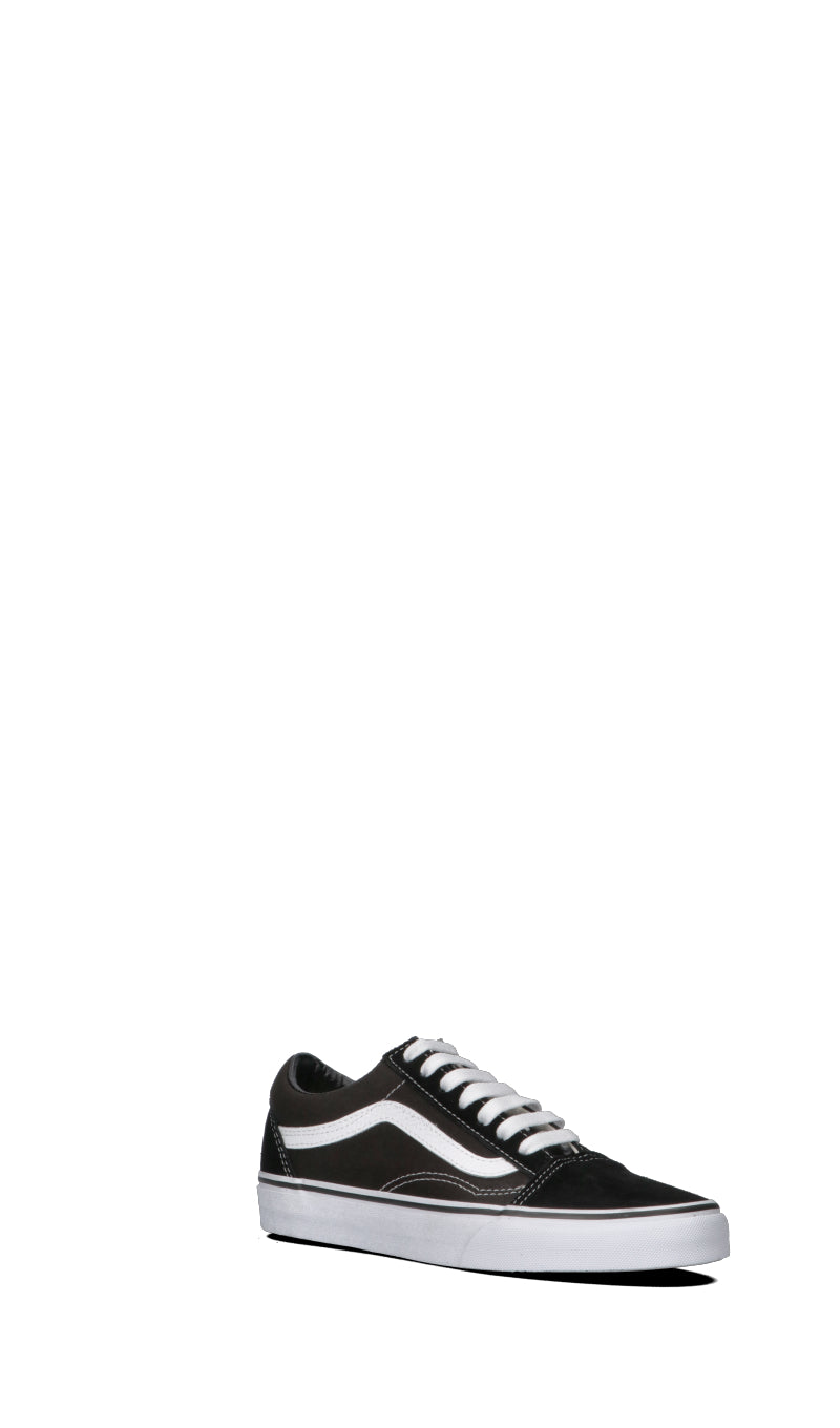 VANS OLD SKOOL Sneaker donna nera/bianca in tessuto e suede