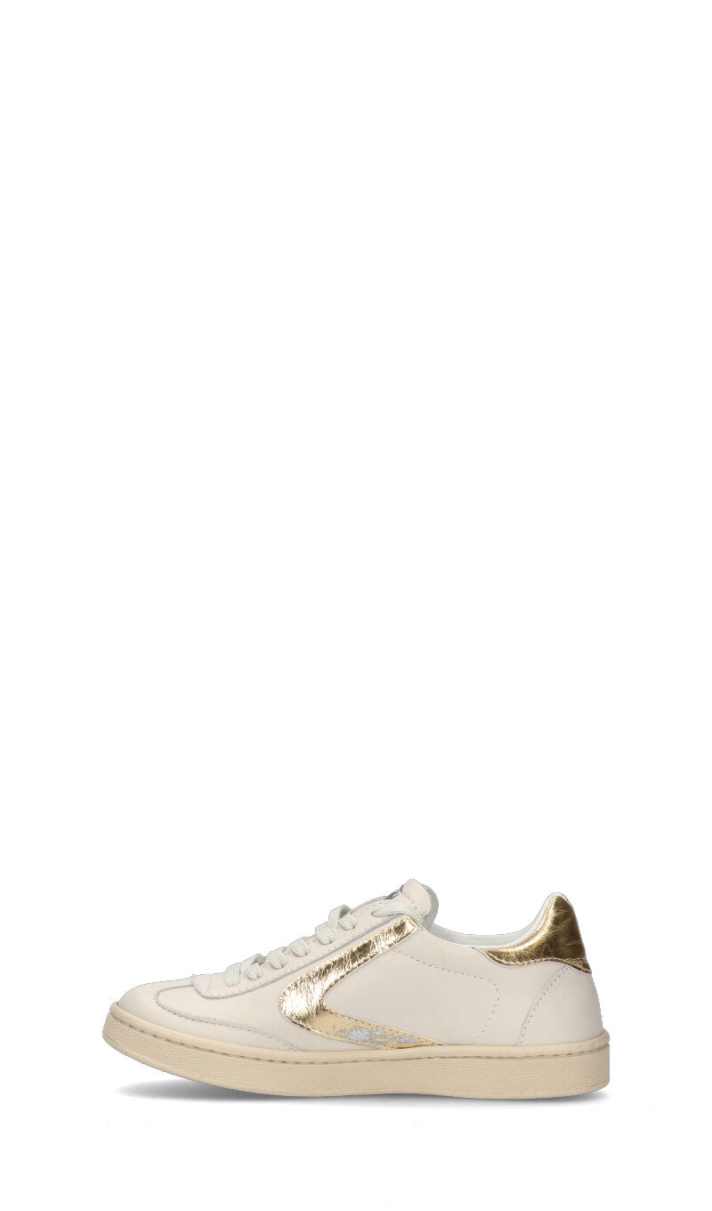 VALSPORT OLIMPIA Sneaker donna bianca/oro in pelle