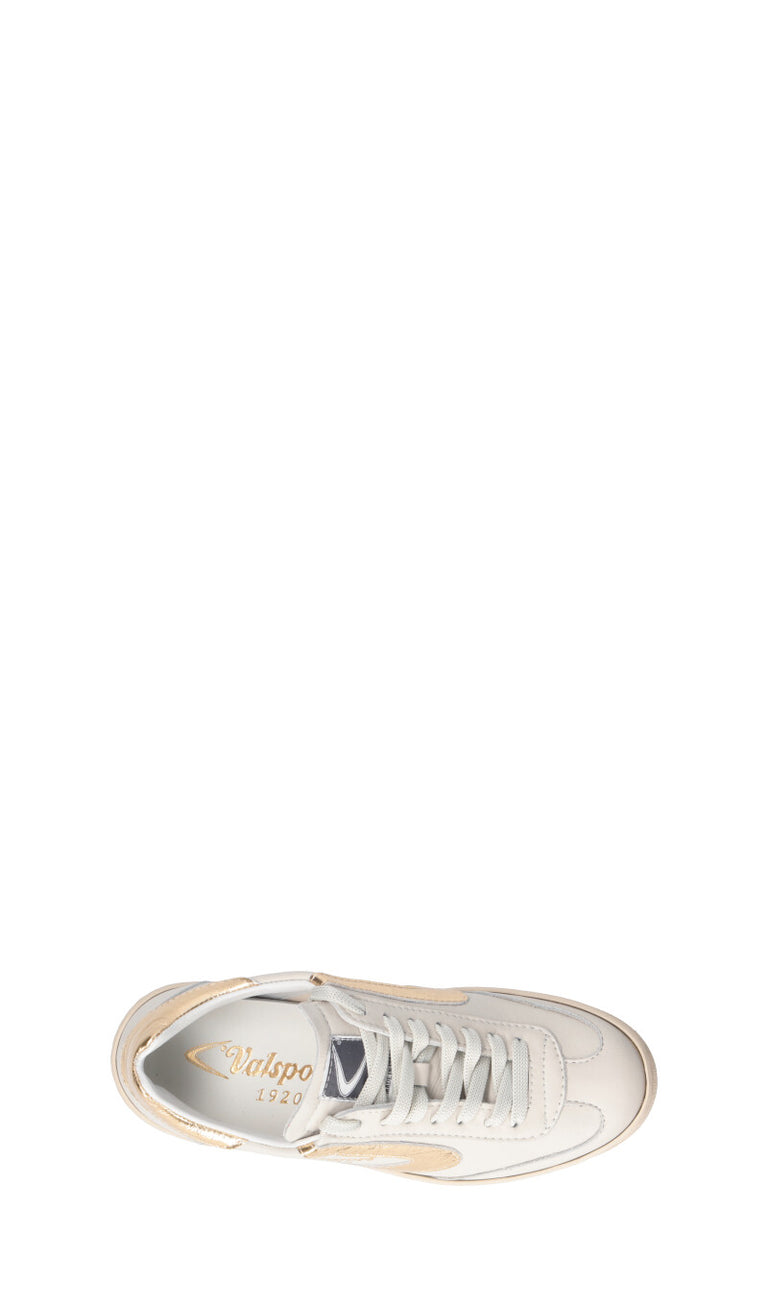 VALSPORT OLIMPIA Sneaker donna bianca/oro in pelle