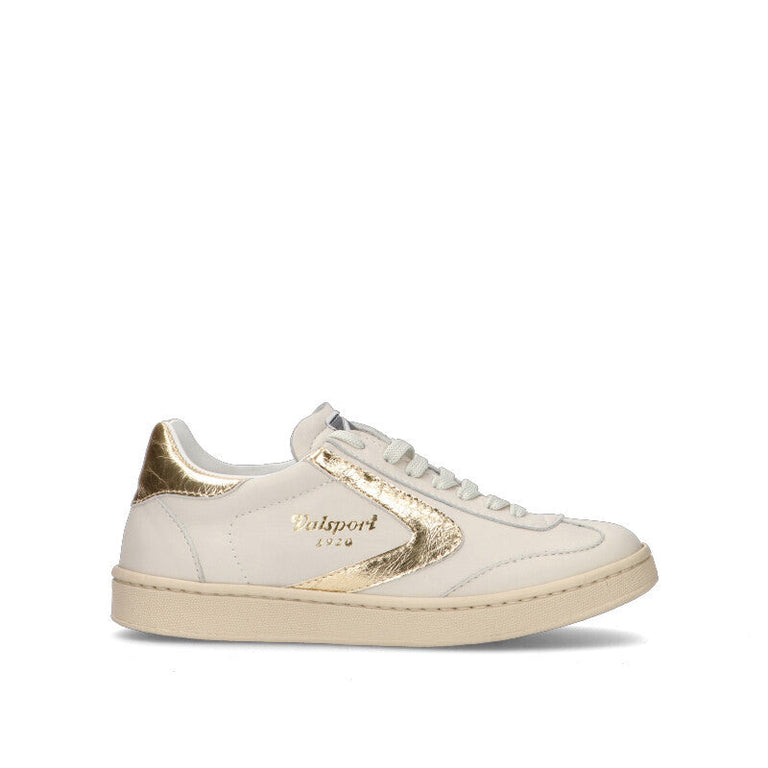 VALSPORT OLIMPIA Sneaker donna bianca/oro in pelle
