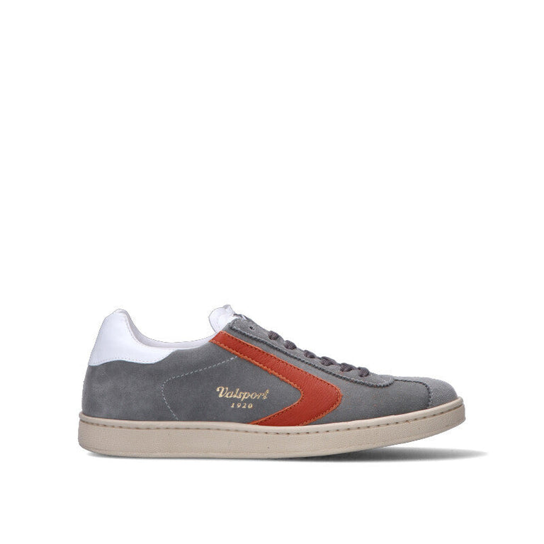 VALSPORT Sneaker uomo grigia/arancio in suede