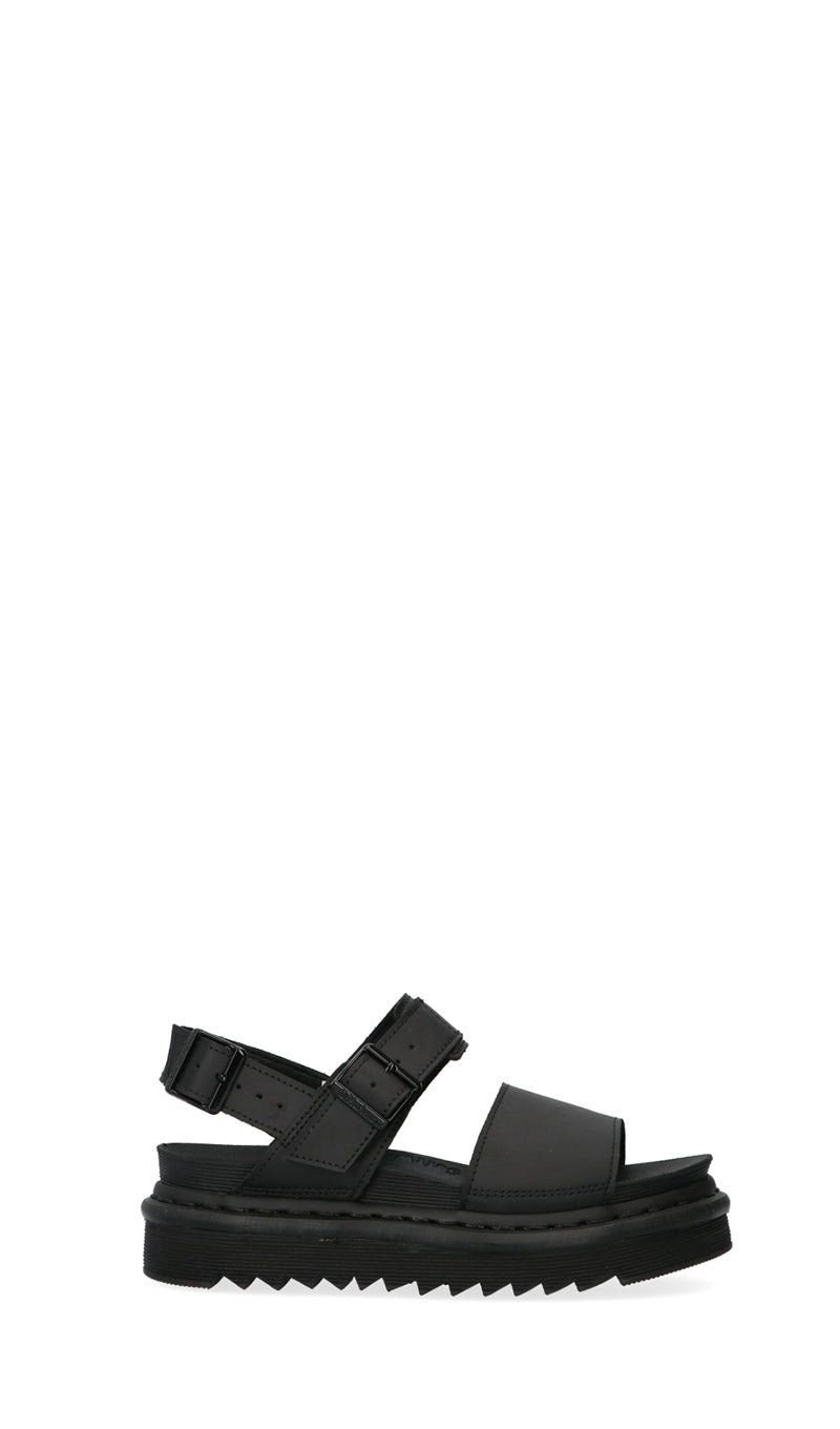 DR. MARTENS VOSS STUD  Sandalo donna nero in pelle rivestita