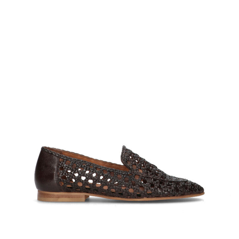 FRICKY Mocassino donna marrone in pelle