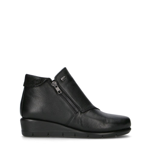 VALLEVERDE Scarpa comfort donna nera in pelle
