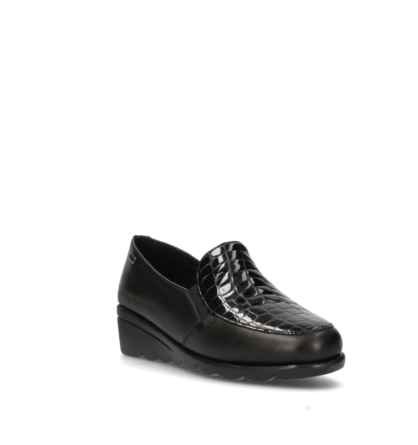VALLEVERDE Mocassino donna nero in pelle
