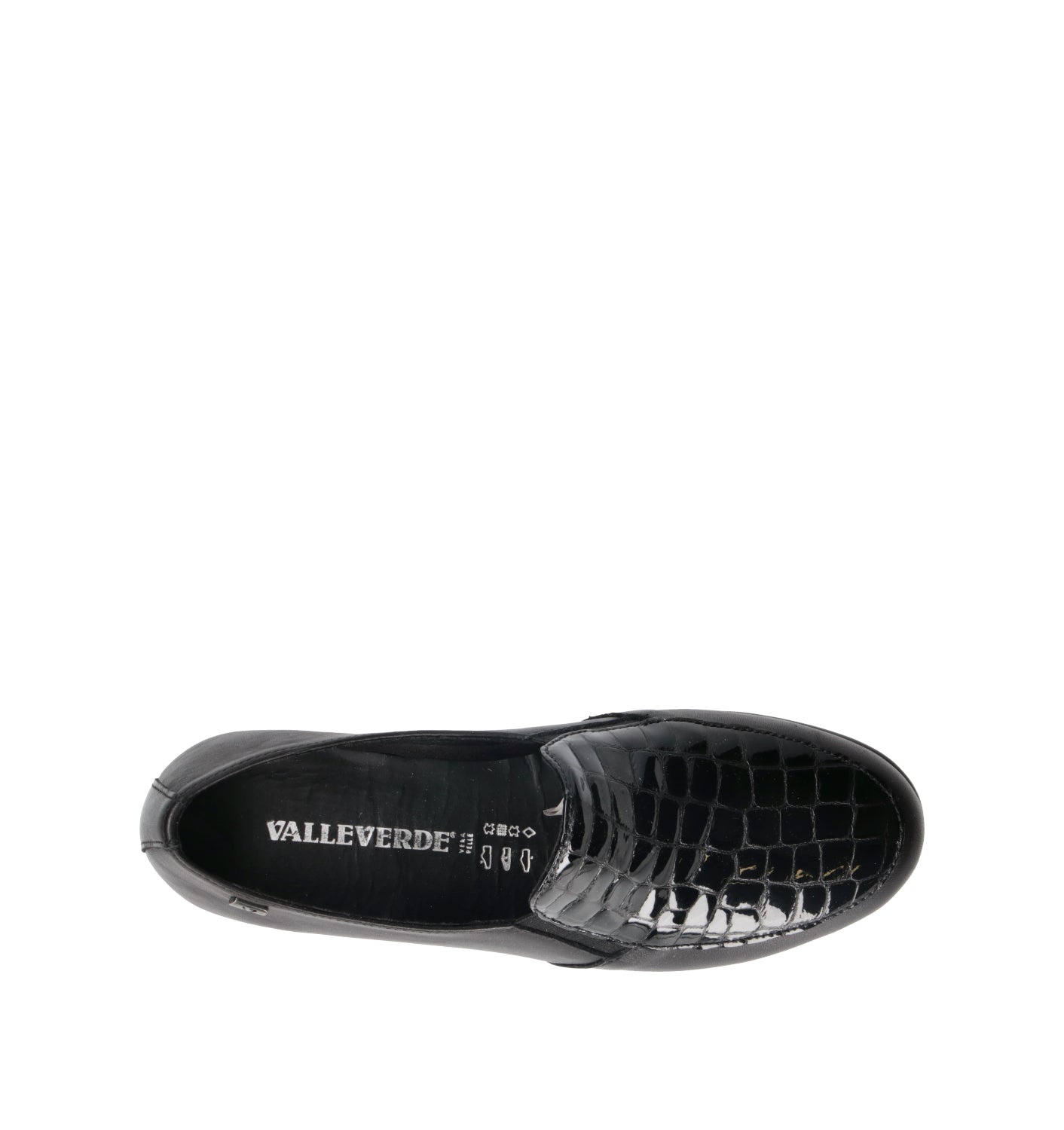 VALLEVERDE Mocassino donna nero in pelle