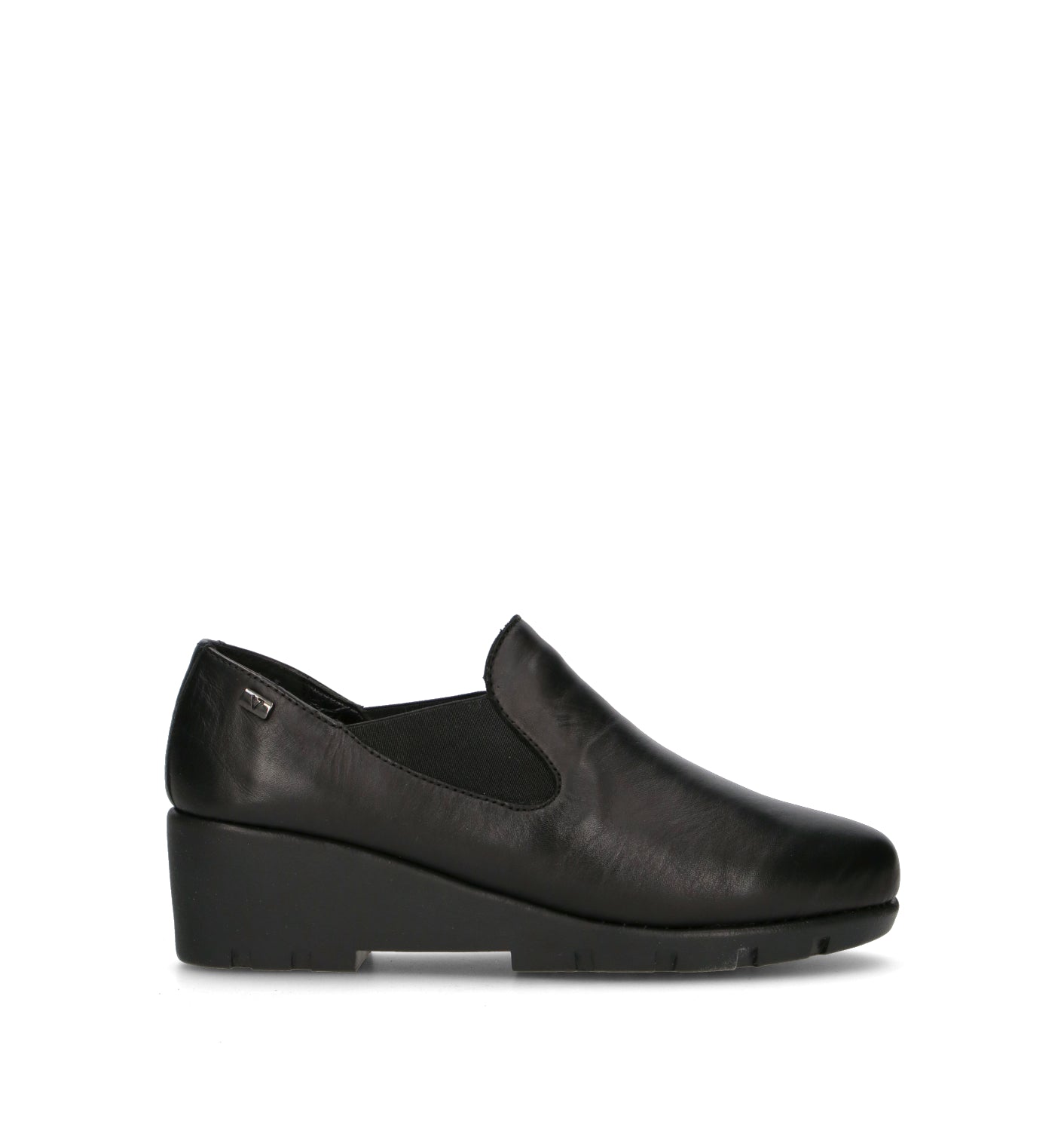 VALLEVERDE Scarpa comfort donna nera in pelle