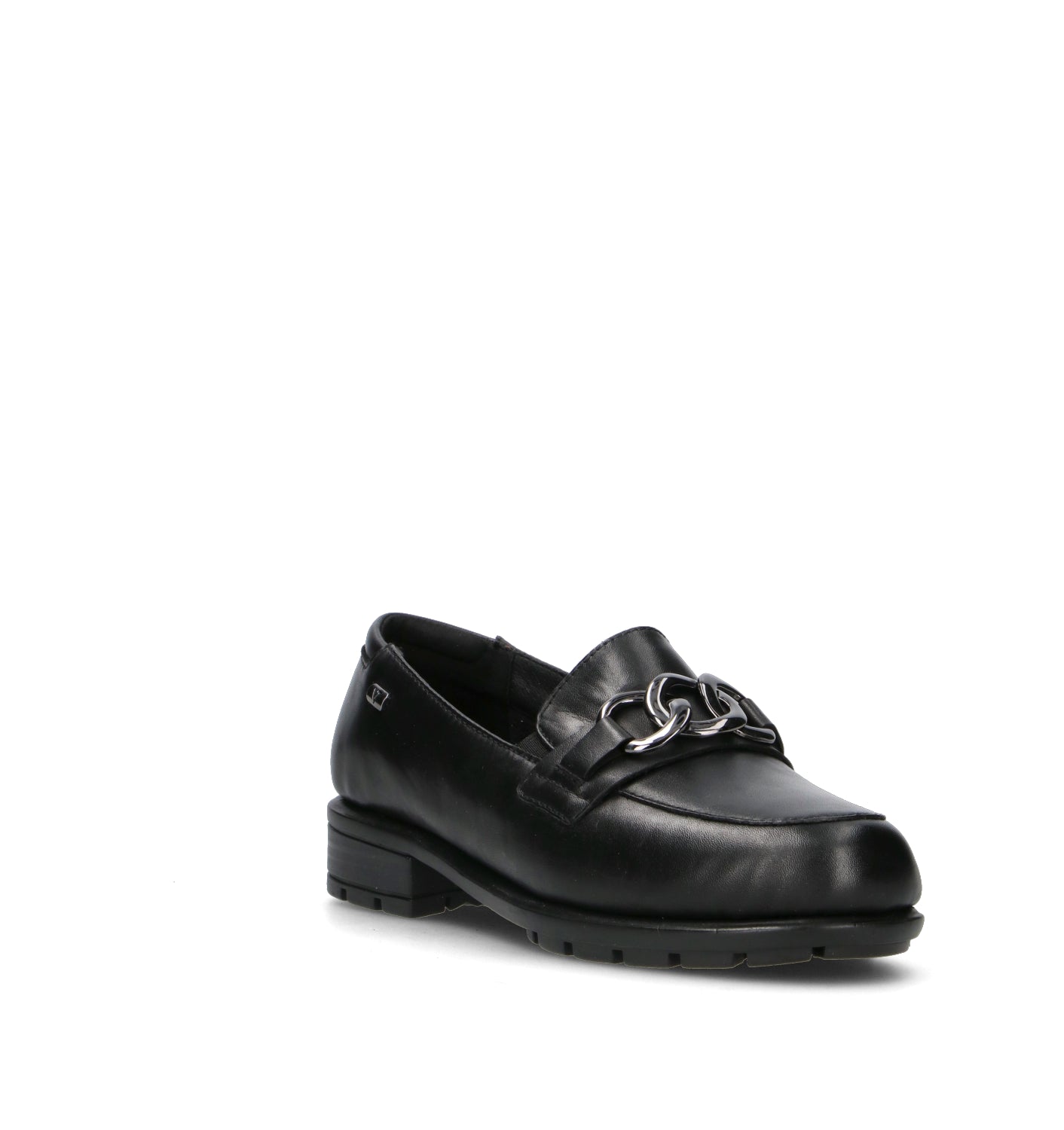 VALLEVERDE Mocassino donna nero in pelle