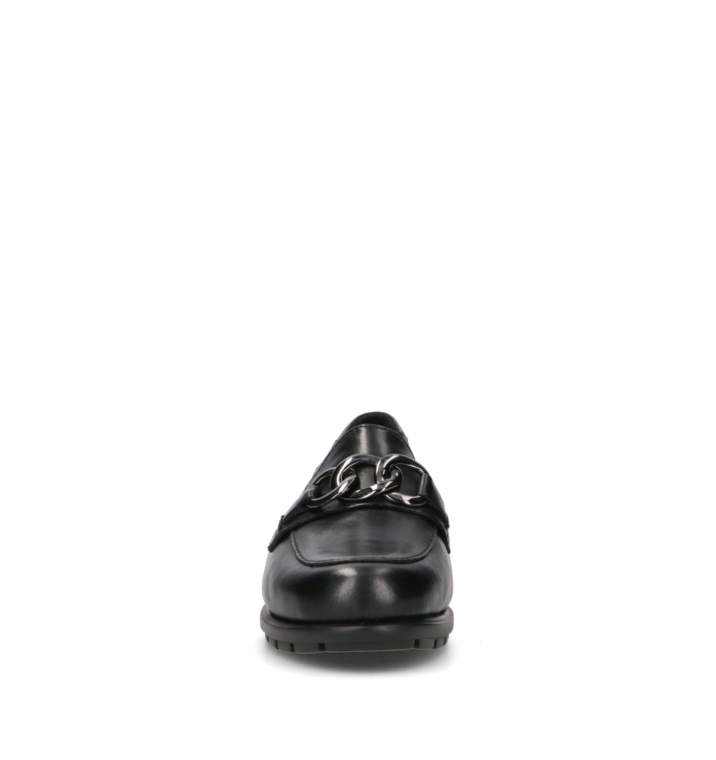 VALLEVERDE Mocassino donna nero in pelle