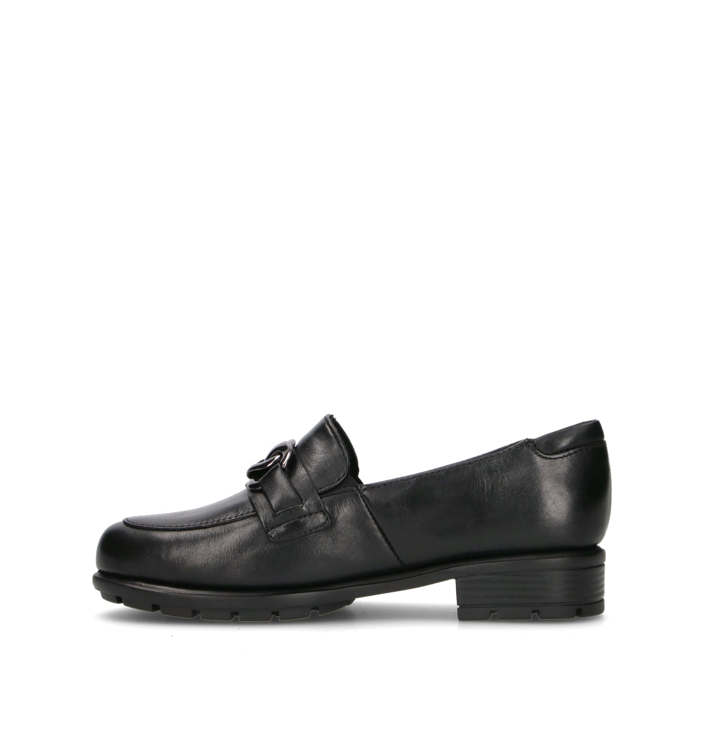 VALLEVERDE Mocassino donna nero in pelle