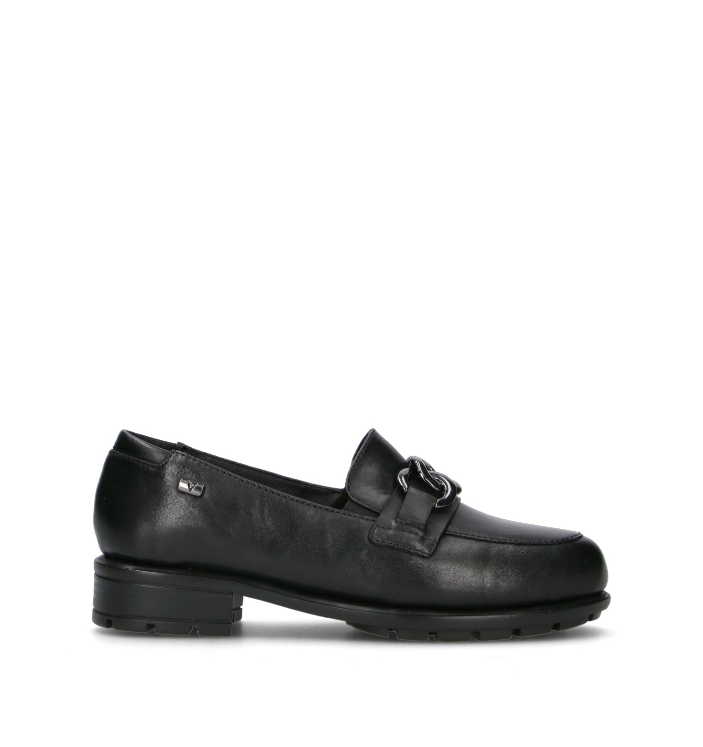 VALLEVERDE Mocassino donna nero in pelle
