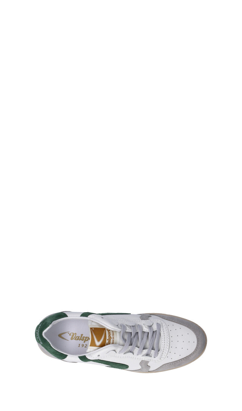 VALSPORT Sneaker uomo bianca/verde in pelle