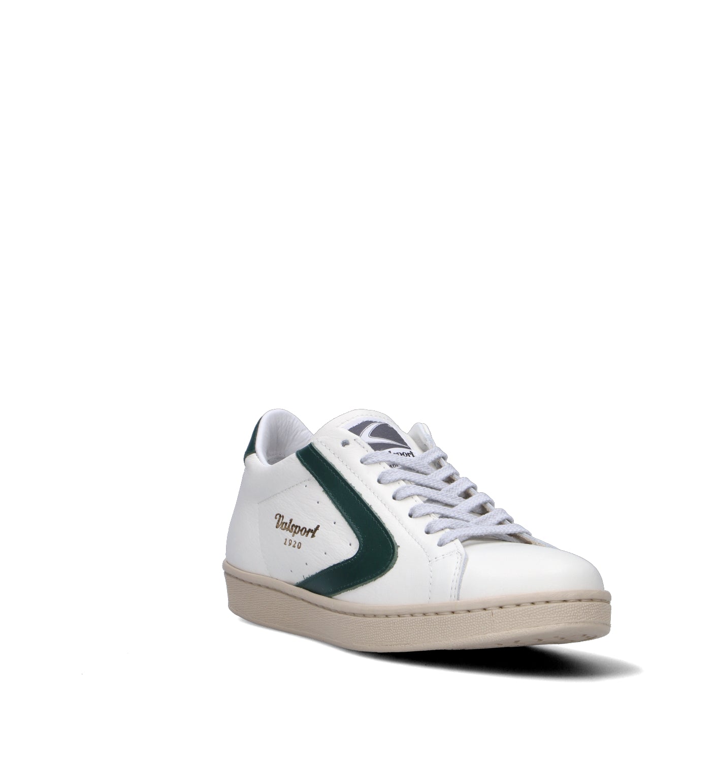 VALSPORT Sneaker donna bianca/verde in pelle