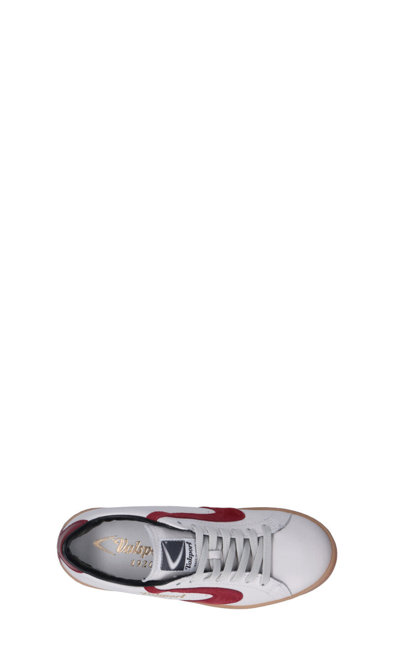 VALSPORT - TOURNAMENT LEATHER HONEY SOLE Sneaker donna bianca/rossa in pelle