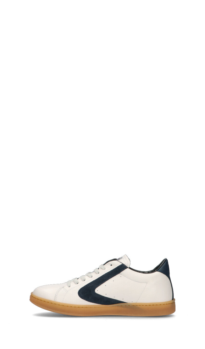 VALSPORT - TOURNAMENT LEATHER HONEY SOLE Sneaker uomo bianca/blu in pelle