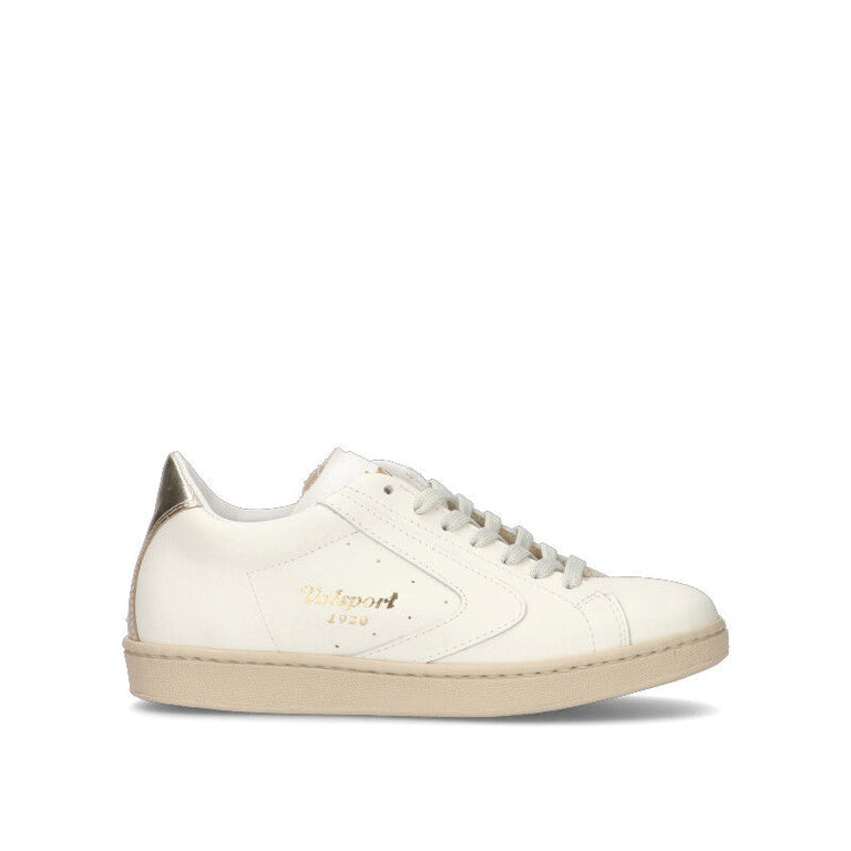 VALSPORT TOURNAMENT Sneaker donna bianca/oro in pelle