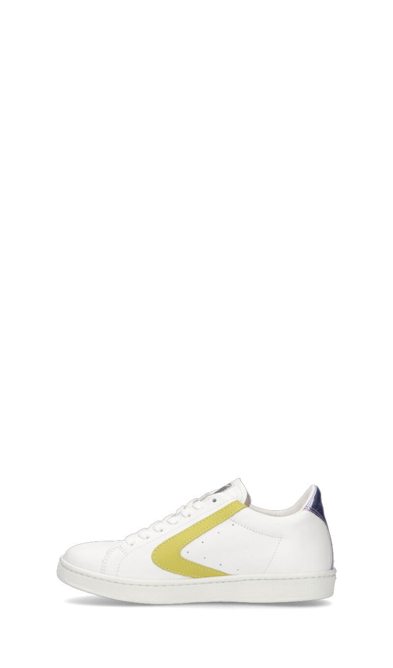 VALSPORT TOURNAMENT Sneaker donna bianca/gialla in pelle