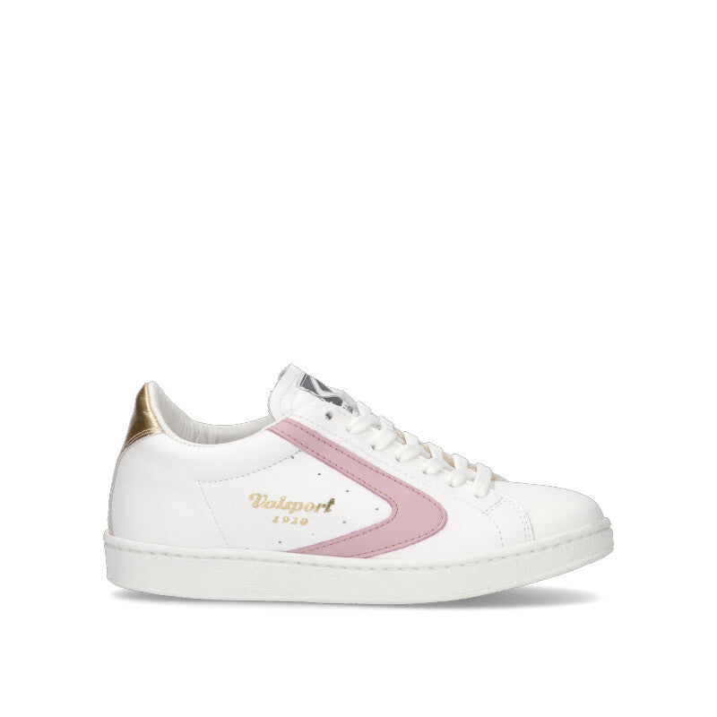 VALSPORT TOURNAMENT Sneaker donna bianca/rosa in pelle