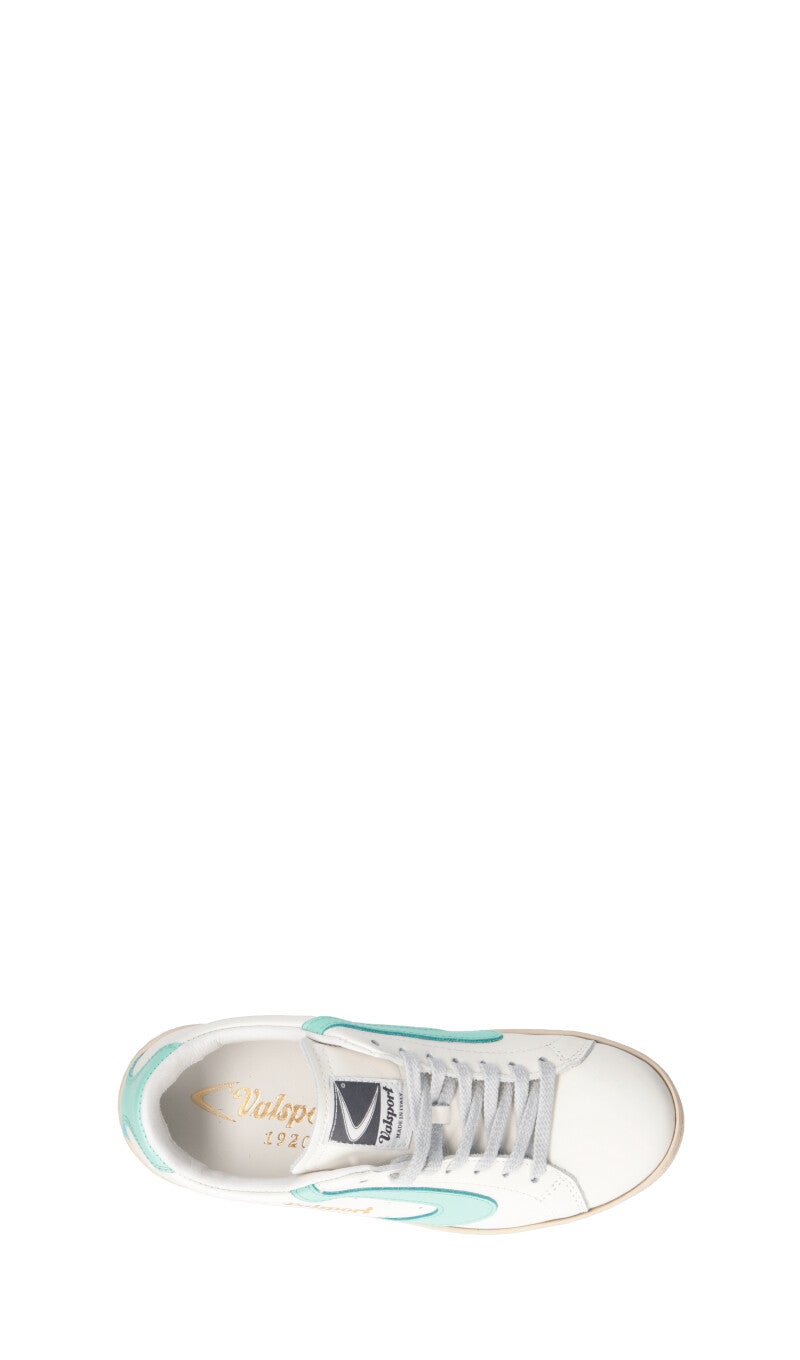 VALSPORT TOURNAMENT Sneaker donna bianca/acquamarina in pelle