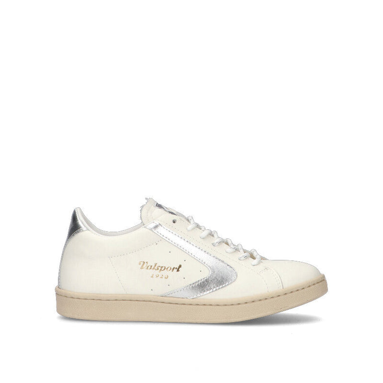 VALSPORT TOURNAMENT Sneaker donna bianca/argento in pelle