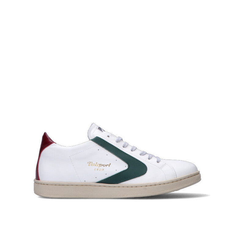 VALSPORT Sneaker uomo bianca/verde in pelle
