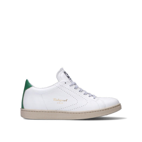 VALSPORT Sneaker uomo bianca/verde in pelle