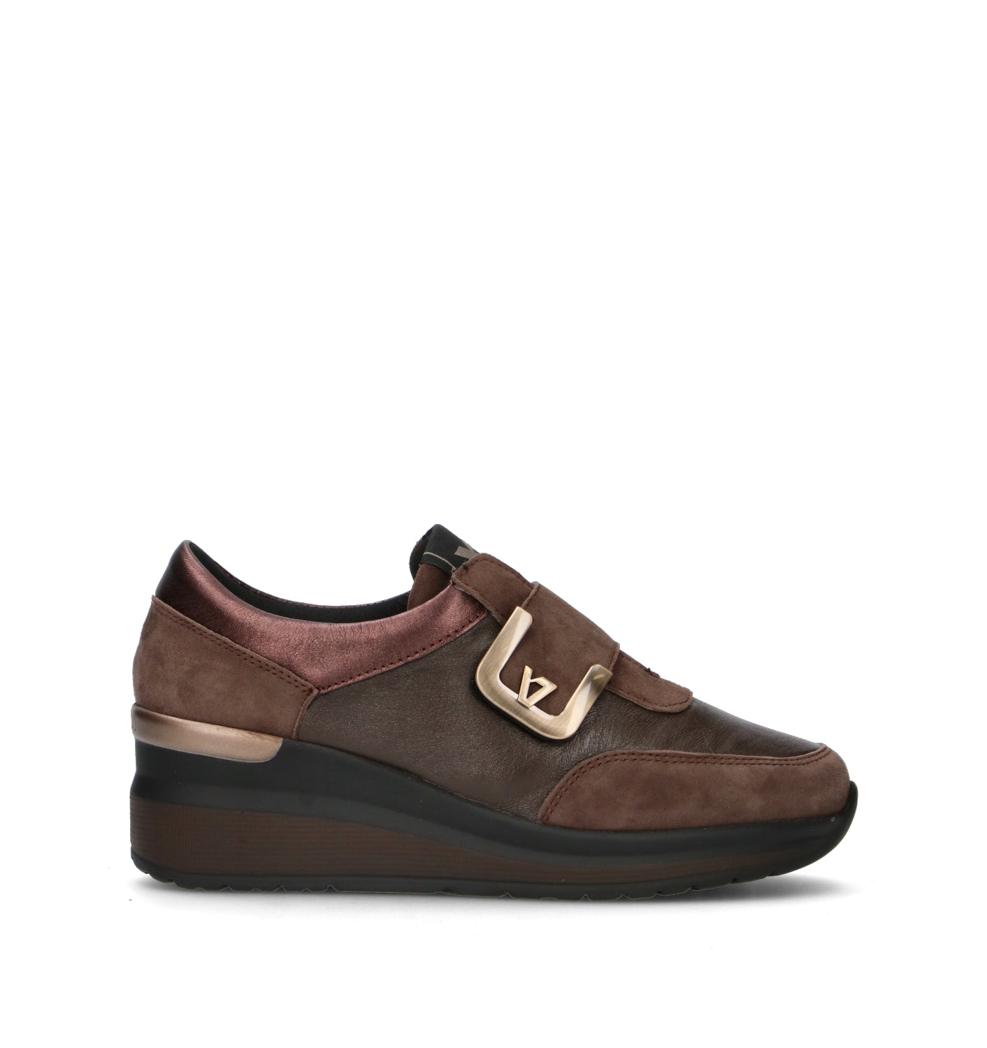 VALLEVERDE Scarpa comfort donna nera in pelle