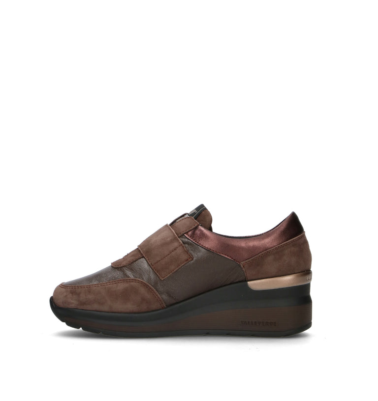 VALLEVERDE Scarpa comfort donna nera in pelle