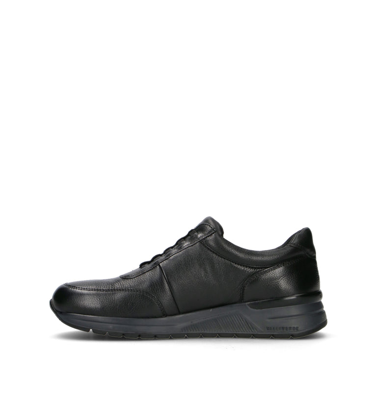 VALLEVERDE Sneakers uomo nera in pelle