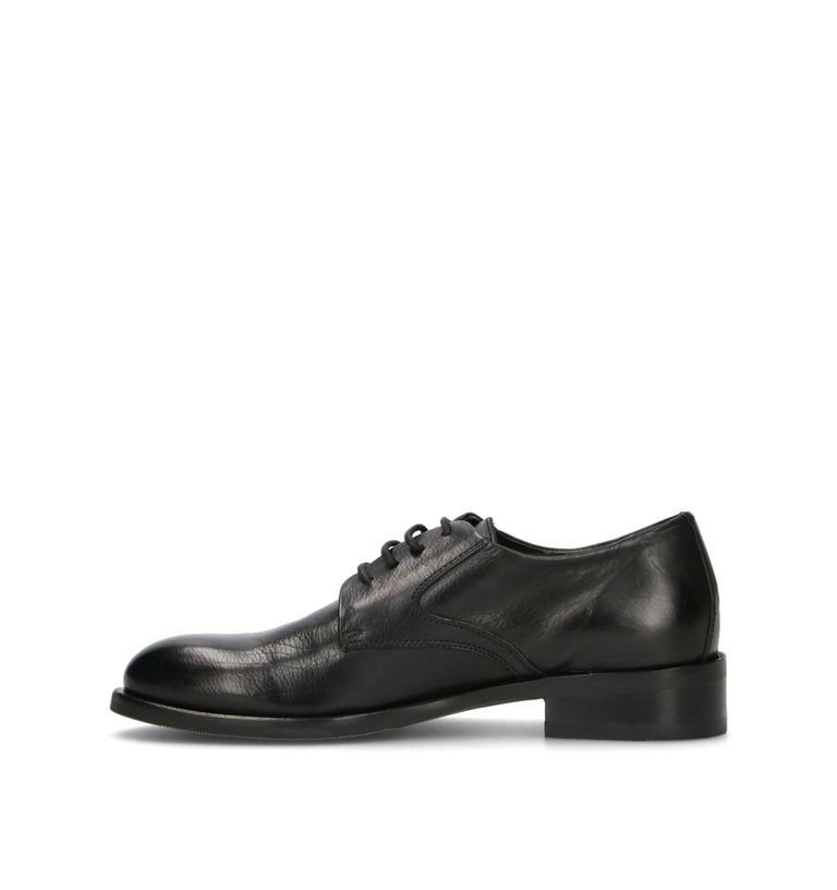 HUNDRED 100 Stringata donna nera in pelle
