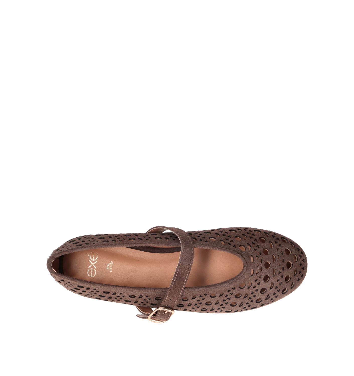 EXE Ballerina donna marrone in suede