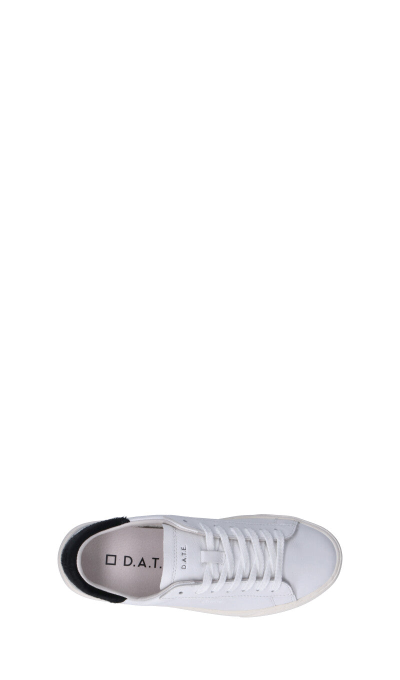 D.A.T.E. Sneaker donna bianca/nera in pelle