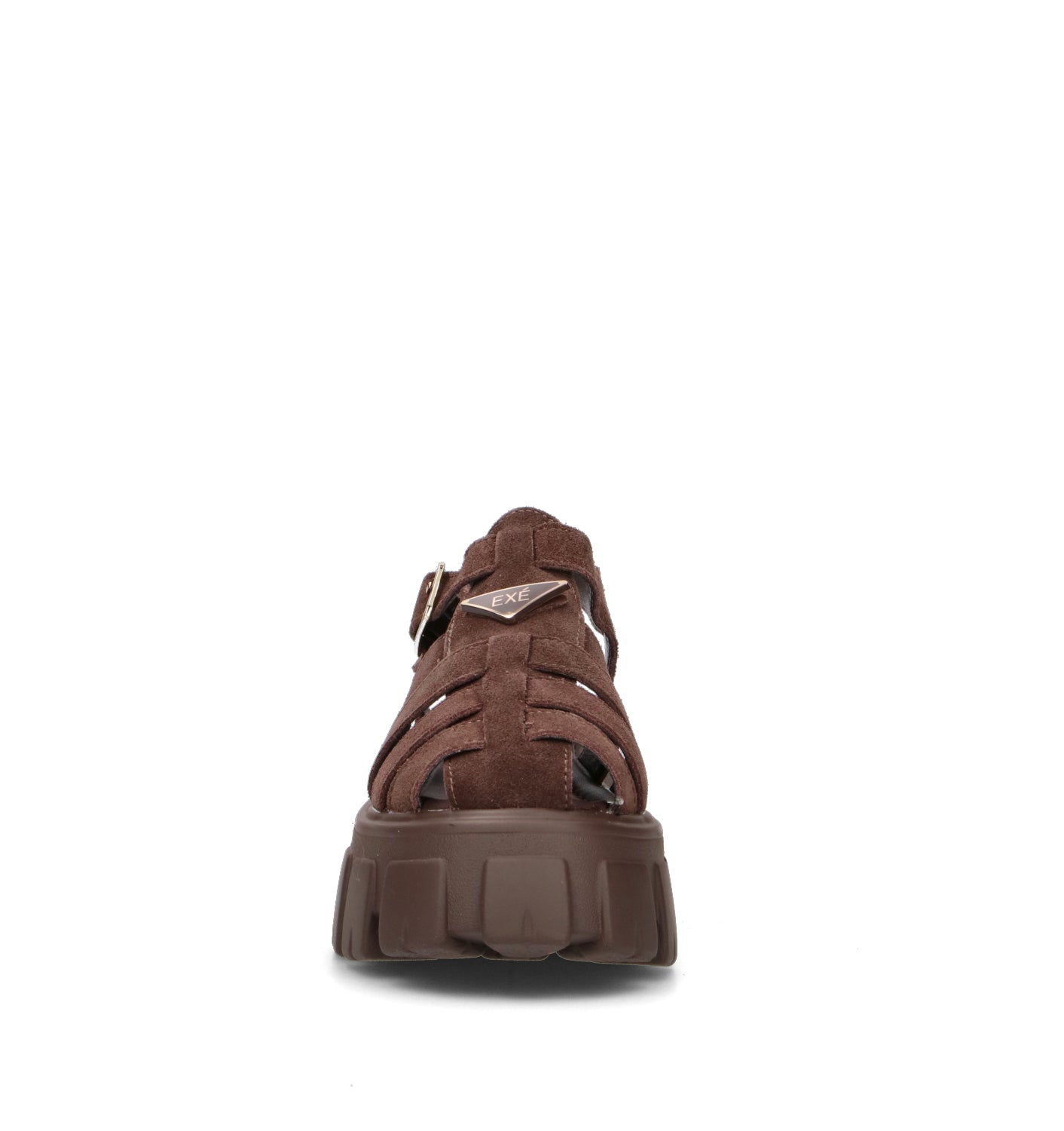 EXE Sandalo donna marrone in pelle
