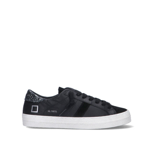 D.A.T.E. - HILL LOW Sneaker donna nera in suede