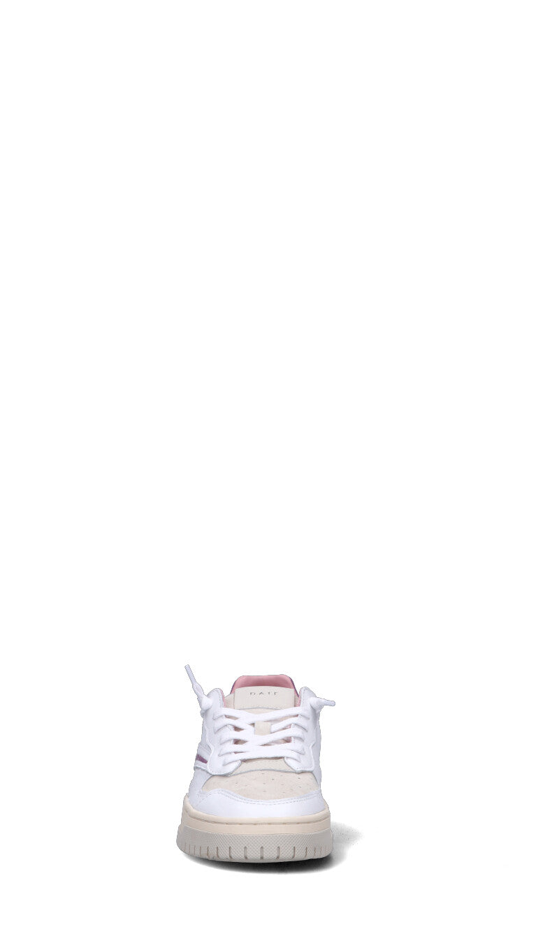 D.A.T.E. TORNEO PURE CALF Sneaker donna bianca/malva in pelle