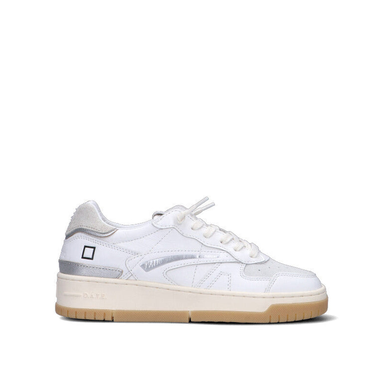 D.A.T.E. TORNEO Sneaker donna bianca in pelle