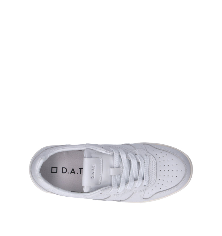 D.A.T.E. Sneaker donna bianca in pelle