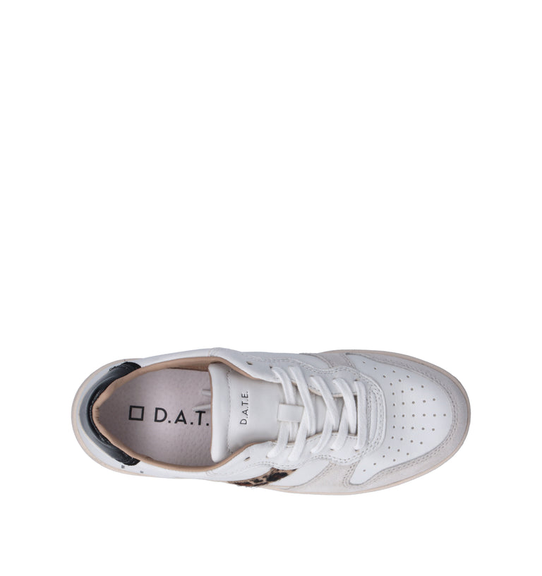 D.A.T.E. Sneaker donna bianca in pelle