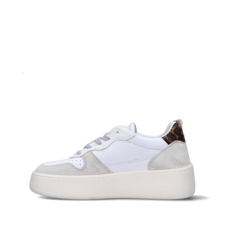 D.A.T.E. Sneaker donna bianca in pelle