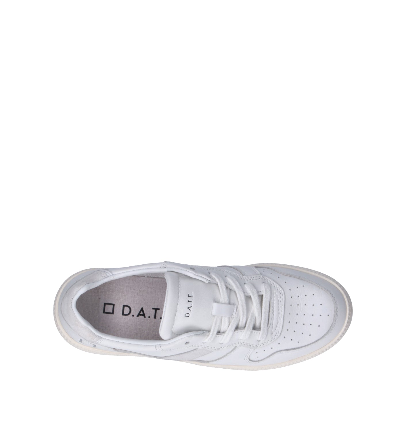 D.A.T.E. Sneaker donna bianca in pelle
